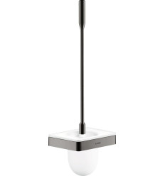 Szczotka do WC z pojemnikiem, ścienna Czarny Chrom Polerowany AXOR Universal Softsquare Axor (42835330)