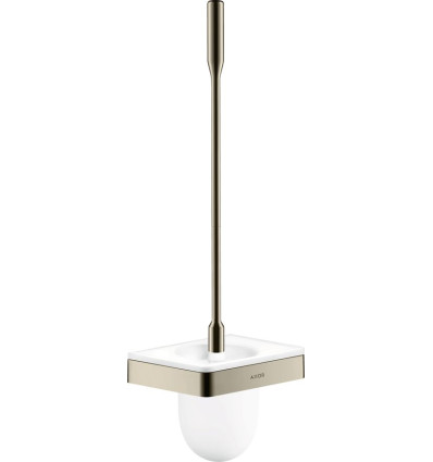 Szczotka do WC z pojemnikiem, ścienna Nikiel Polerowany AXOR Universal Softsquare Axor (42835830)
