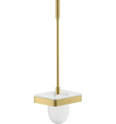 Szczotka do WC z pojemnikiem, ścienna Mosiądz Szczotkowany AXOR Universal Softsquare Axor (42835950)