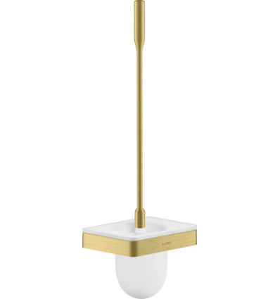 Szczotka do WC z pojemnikiem, ścienna Mosiądz Szczotkowany AXOR Universal Softsquare Axor (42835950)