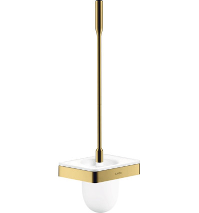 Szczotka do WC z pojemnikiem, ścienna Złoty Optyczny Polerowany AXOR Universal Softsquare Axor (42835990)