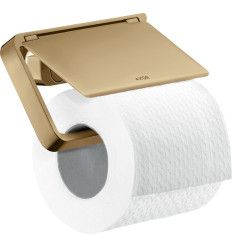 Uchwyt na papier toaletowy z osłoną Brąz Polerowany AXOR Universal Softsquare Axor (42836130)