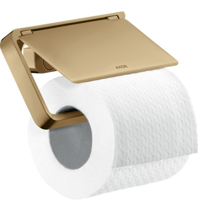 Uchwyt na papier toaletowy z osłoną Brąz Polerowany AXOR Universal Softsquare Axor (42836130)