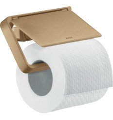 Uchwyt na papier toaletowy z osłoną Brąz Szczotkowany AXOR Universal Softsquare Axor (42836140)