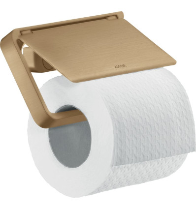 Uchwyt na papier toaletowy z osłoną Brąz Szczotkowany AXOR Universal Softsquare Axor (42836140)