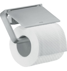 Uchwyt na papier toaletowy z osłoną Chrom Szczotkowany AXOR Universal Softsquare Axor (42836260)