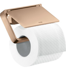 Uchwyt na papier toaletowy z osłoną Czerwony Złoty Polerowany AXOR Universal Softsquare Axor (42836300)