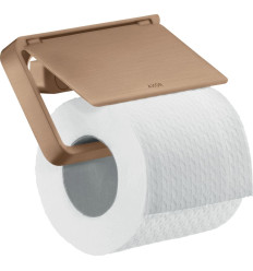 Uchwyt na papier toaletowy z osłoną Czerwony Złoty Szczotkowany AXOR Universal Softsquare Axor (42836310)