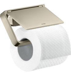 Uchwyt na papier toaletowy z osłoną Nikiel Polerowany AXOR Universal Softsquare Axor (42836830)