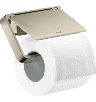 Uchwyt na papier toaletowy z osłoną Nikiel Polerowany AXOR Universal Softsquare Axor (42836830)