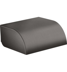 Uchwyt na papier toaletowy z osłoną Czarny Chrom Szczotkowany AXOR Universal Circular Axor (42858340)