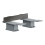 Zestaw adapterów Czarny Chrom Szczotkowany AXOR Universal Softsquare Axor (42870340)