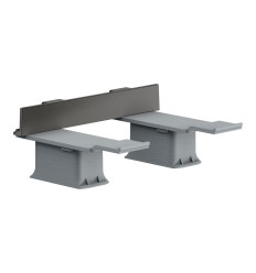 Zestaw adapterów Czarny Chrom Szczotkowany AXOR Universal Softsquare Axor (42870340)