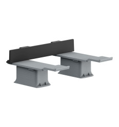 Zestaw adapterów Czarny Matowy AXOR Universal Softsquare Axor (42870670)