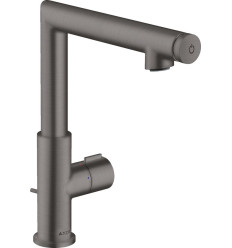 Bateria umywalkowa Select 220 z kompletem odpływowym z cięgłem Czarny Chrom Szczotkowany AXOR Uno Axor (45016340)