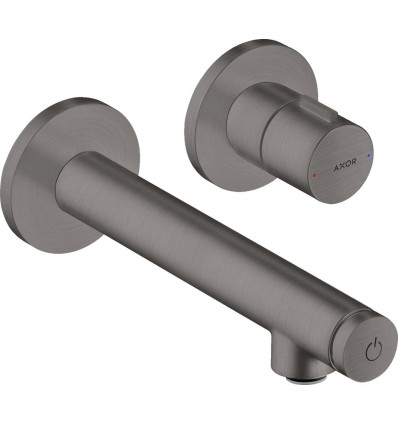 Bateria umywalkowa Select z wlewką 158 mm, ścienna, podtynkowa Czarny Chrom Szczotkowany AXOR Uno Axor (45112340)