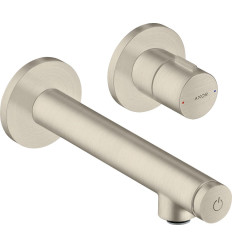Bateria umywalkowa Select z wlewką 158 mm, ścienna, podtynkowa Nikiel Szczotkowany AXOR Uno Axor (45112820)