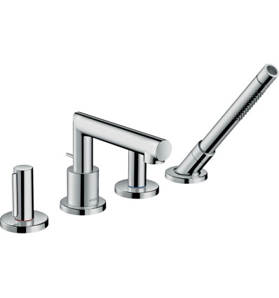 4-otworowa bateria na brzeg wanny z uchwytami Zero Chrom AXOR Uno Axor (45444000)