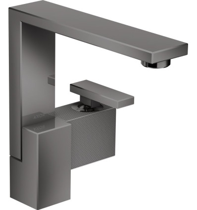 Jednouchwytowa bateria umywalkowa 190 z kompletem odpływowym Push-Open, szlif diamentowy Czarny Chrom AXOR Edge Axor (46021330)