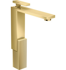 Jednouchwytowa bateria umywalkowa 280 do umywalek nablatowych z kompletem odpływowym Push-Open, szlif AXOR Edge Axor (46031990)