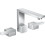 3-otworowa bateria umywalkowa 130 z kompletem odpływowym Push-Open, szlif diamentowy Chrom AXOR Edge Axor (46051000)