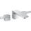 3-otworowa bateria umywalkowa z wylewką 190 mm i kompletem odpływowym Push-Open, ścienna, podtynkowa, AXOR Edge Axor (46061000)