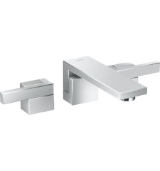 3-otworowa bateria umywalkowa z wylewką 190 mm i kompletem odpływowym Push-Open, ścienna, podtynkowa, AXOR Edge Axor (46061000)