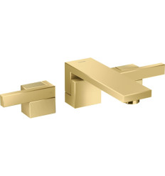 3-otworowa bateria umywalkowa z wylewką 190 mm i kompletem odpływowym Push-Open, ścienna, podtynkowa, AXOR Edge Axor (46061990)