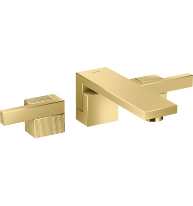 3-otworowa bateria umywalkowa z wylewką 190 mm i kompletem odpływowym Push-Open, ścienna, podtynkowa, AXOR Edge Axor (46061990)