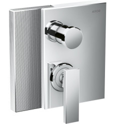 Jednouchwytowa bateria wannowa, podtynkowa, szlif diamentowy Chrom AXOR Edge Axor (46451000)
