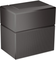 Zawór odcinający, podtynkowy, szlif diamentowy Czarny Chrom Polerowany AXOR Edge Axor (46771330)