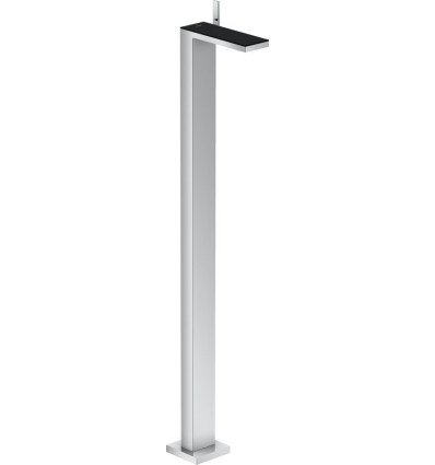 Jednouchwytowa bateria umywalkowa z kompletem odpływowym Push-Open, wolnostojąca chrom/czarne AXOR MyEdition Axor (47040600)