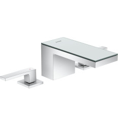 3-otworowa bateria umywalkowa 70 z kompletem odpływowym Push-Open Chrom/Szkło Lustrzane AXOR MyEdition Axor (47050000)