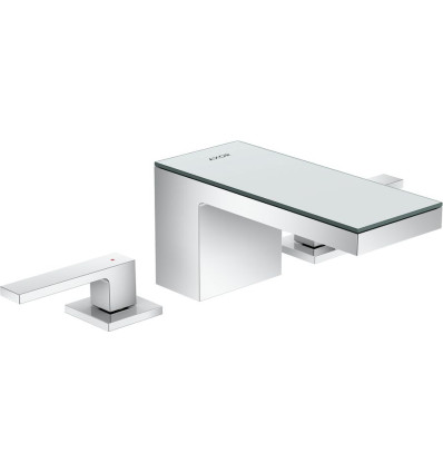 3-otworowa bateria umywalkowa 70 z kompletem odpływowym Push-Open Chrom/Szkło Lustrzane AXOR MyEdition Axor (47050000)