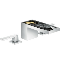 3-otworowa bateria umywalkowa 70 bez płytki z kompletem odpływowym Push-Open Chrom AXOR MyEdition Axor (47052000)