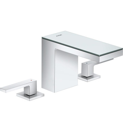 3-otworowa bateria umywalkowa 110 z kompletem odpływowym Push-Open Chrom/Szkło Lustrzane AXOR MyEdition Axor (47070000)
