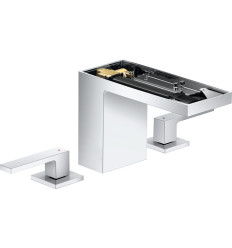 3-otworowa bateria umywalkowa 110 bez płytki z kompletem odpływowym Push-Open Chrom AXOR MyEdition Axor (47072000)