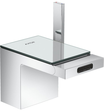 Jednouchwytowa bateria bidetowa z kompletem odpływowym Push-Open Chrom/Szkło Lustrzane AXOR MyEdition Axor (47210000)