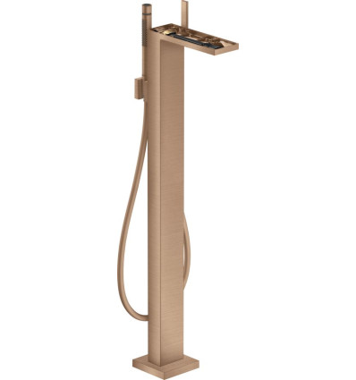 Jednouchwytowa bateria wannowa bez płytki, wolnostojąca Czerwony Złoty Szczotkowany AXOR MyEdition Axor (47442310)