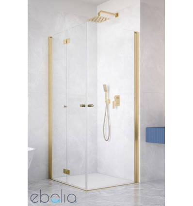 Kabina prysznicowa 80x80 Nes Brushed Gold KDD B / KDD I Radaway (10024080-99-01L + 10015080-99-01R)