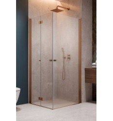 Kabina prysznicowa 80x80 Nes Brushed Copper KDD B / KDD I Radaway (10024080-93-01L + 10015080-93-01R)