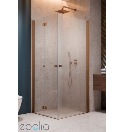 Kabina prysznicowa 80x80 Nes Brushed Copper KDD B / KDD I Radaway (10024080-93-01L + 10015080-93-01R)