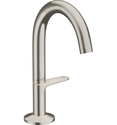 Bateria umywalkowa Select 140 z kompletem odpływowym Push-Open Stal Szlachetna Optyczna AXOR One Axor (48010800)