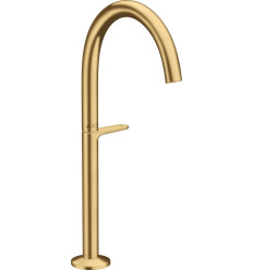 Bateria umywalkowa Select 260 do umywalek nablatowych z kompletem odpływowym Push-Open Złoty Optyczny AXOR One Axor (48030250)