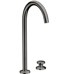 2-otworowa bateria umywalkowa Select 260 z kompletem odpływowym Push-Open Czarny Chrom Polerowany AXOR One Axor (48060330)