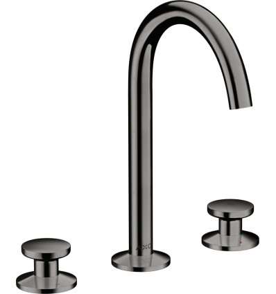 3-otworowa bateria umywalkowa Select 170 z kompletem odpływowym Push-Open Czarny Chrom Polerowany AXOR One Axor (48070330)
