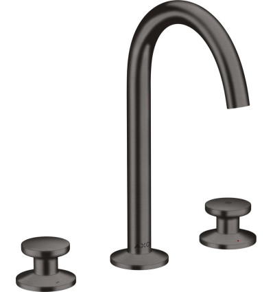 3-otworowa bateria umywalkowa Select 170 z kompletem odpływowym Push-Open Czarny Chrom Szczotkowany AXOR One Axor (48070340)