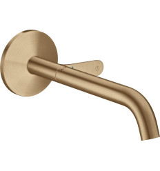 Bateria umywalkowa Select z wlewką 220 mm, ścienna, podtynkowa Brąz Szczotkowany AXOR One Axor (48112140)