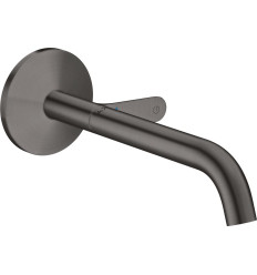 Bateria umywalkowa Select z wlewką 220 mm, ścienna, podtynkowa Czarny Chrom Szczotkowany AXOR One Axor (48112340)