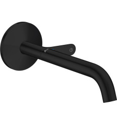 Bateria umywalkowa Select z wlewką 220 mm, ścienna, podtynkowa Czarny Matowy AXOR One Axor (48112670)